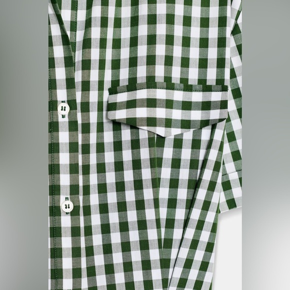 Zara GINGHAM CHECK SHIRT DRESS ZW COLLECTION - Picture 7 of 8